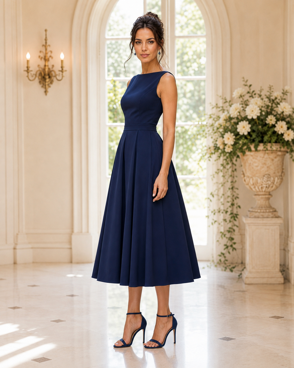 Robe Élise – Bleu Nuit
