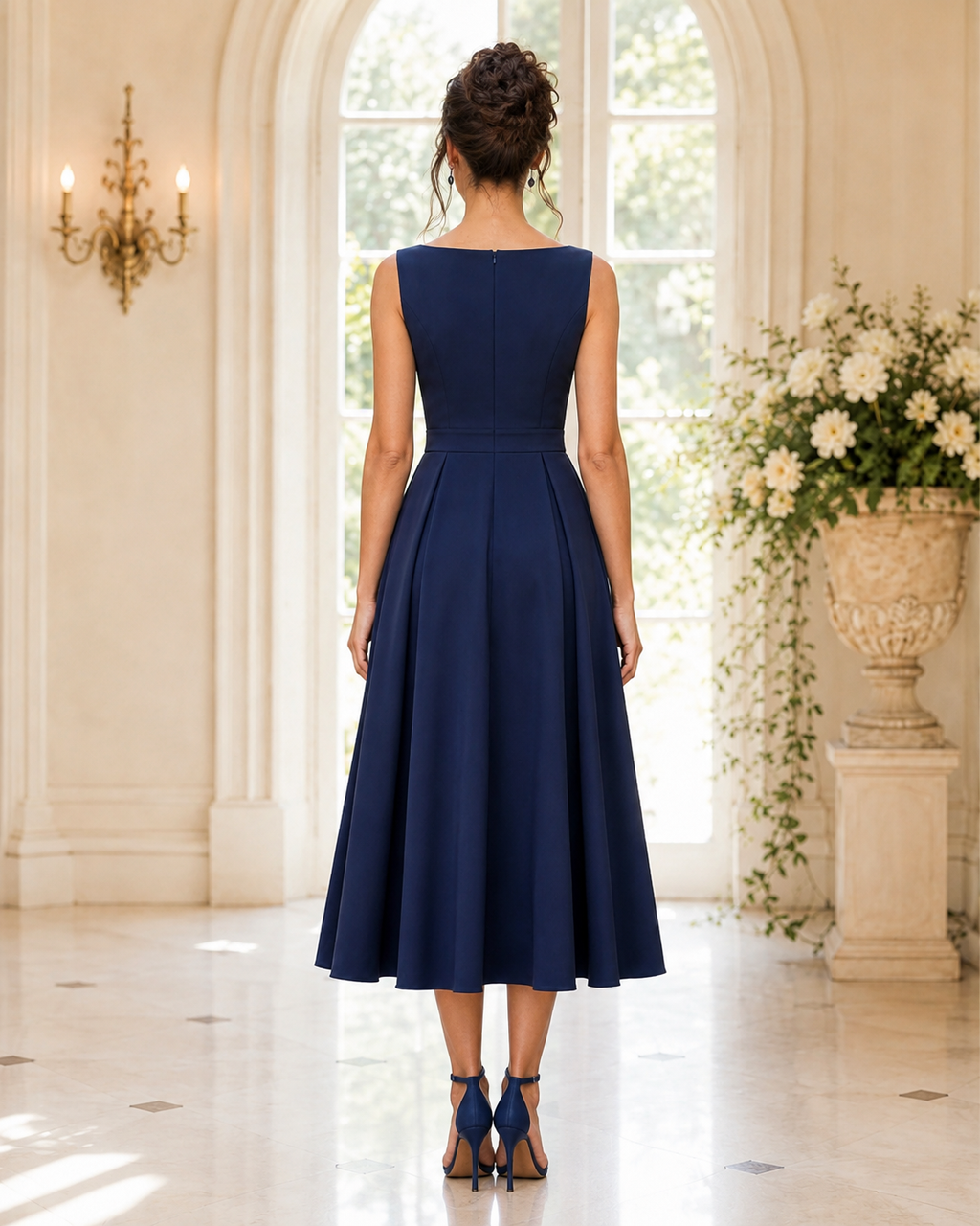 Robe Élise – Bleu Nuit